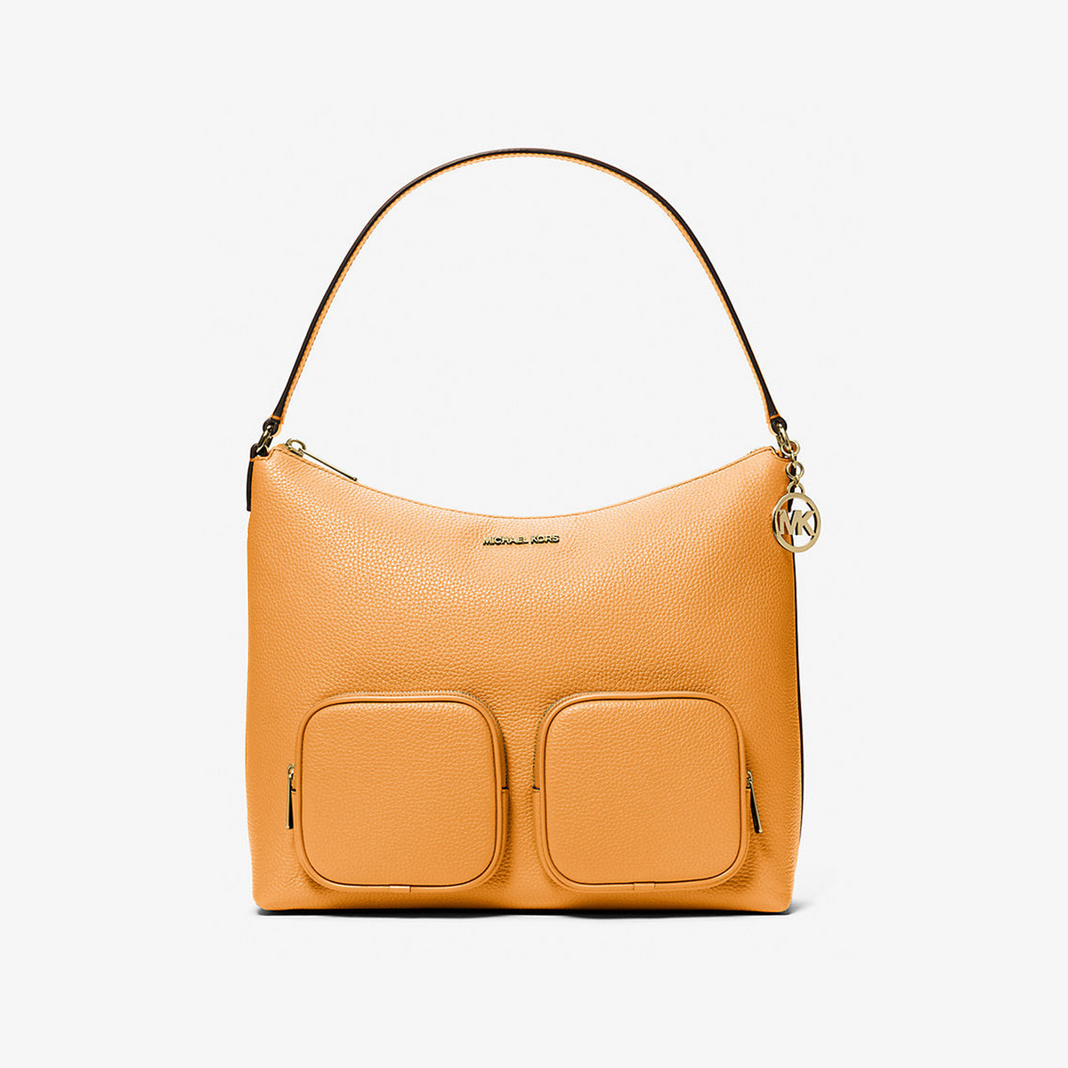 Merritt Large Pebbled Leather Cargo Shoulder Bag