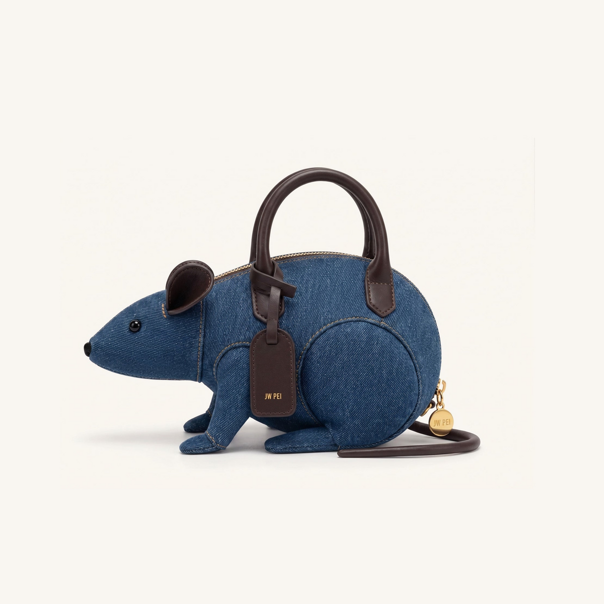 Mia Mouse Top Handle Bag - Blue Denim