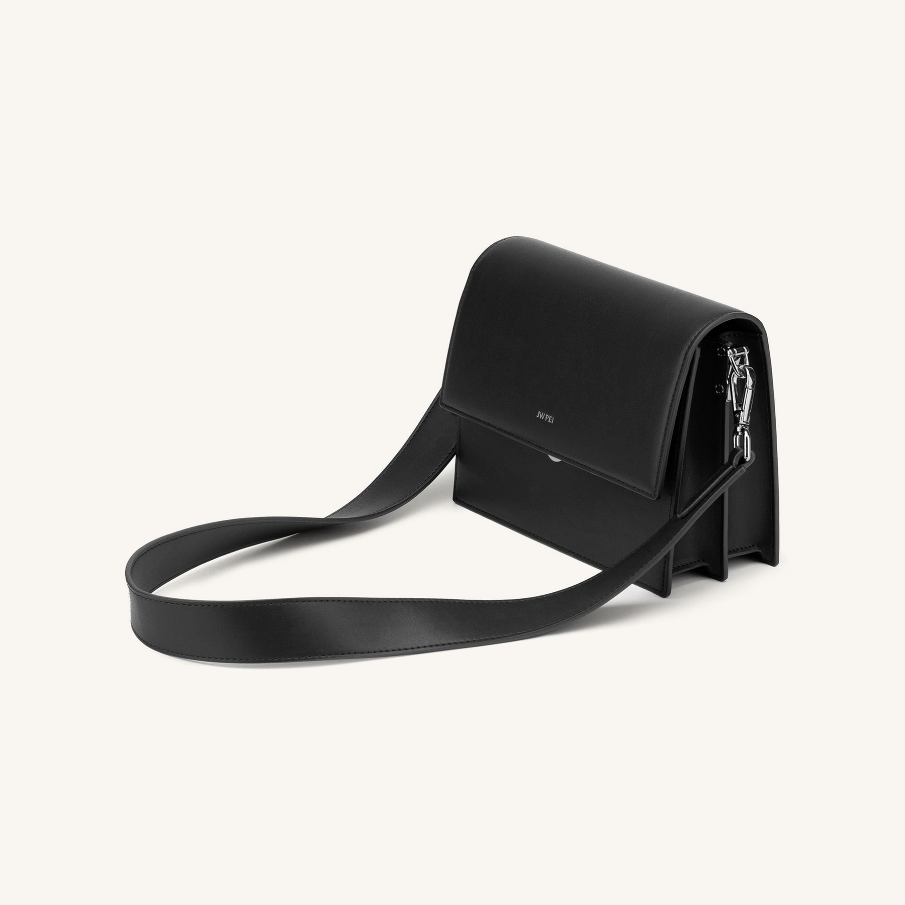 Mini Flap Crossbody - Black