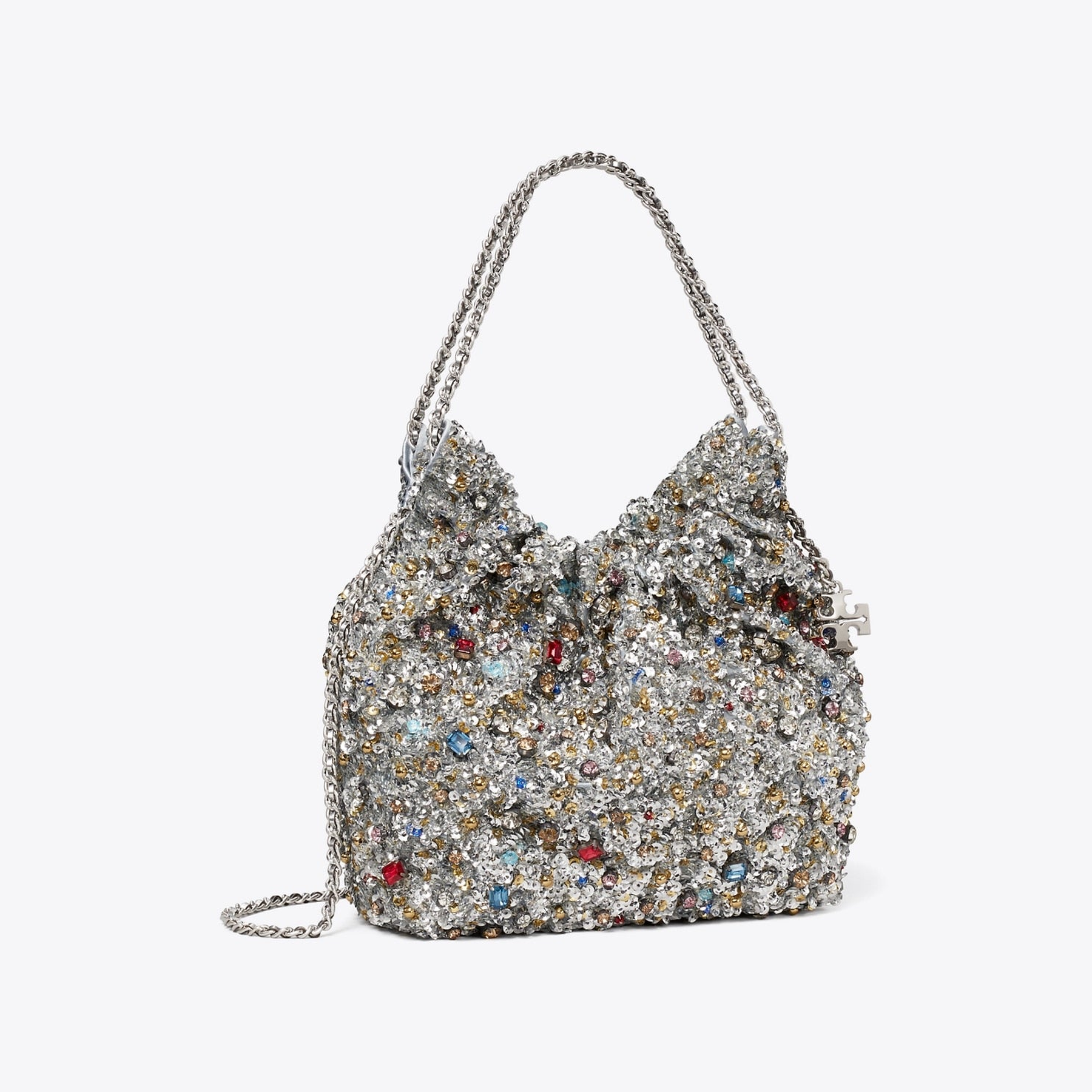 Mini Fleming Embellished Hobo Bag