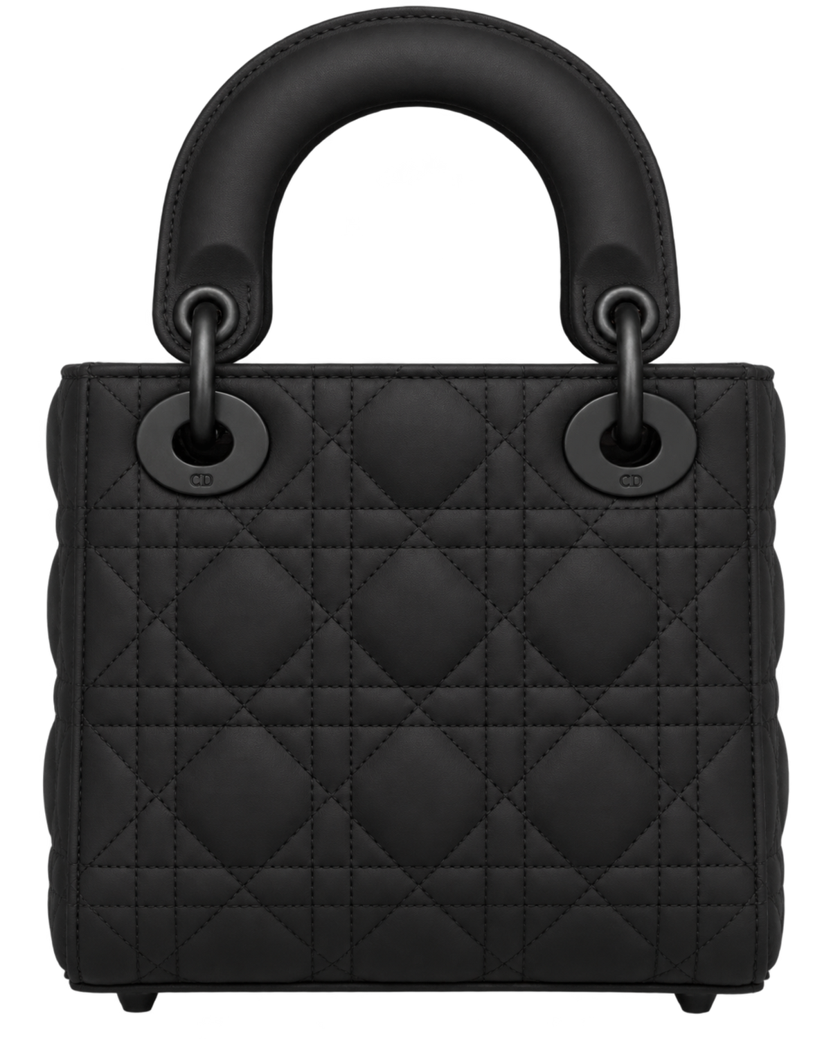 Mini Lady Dior Bag Black Ultramatte Cannage Calfskin