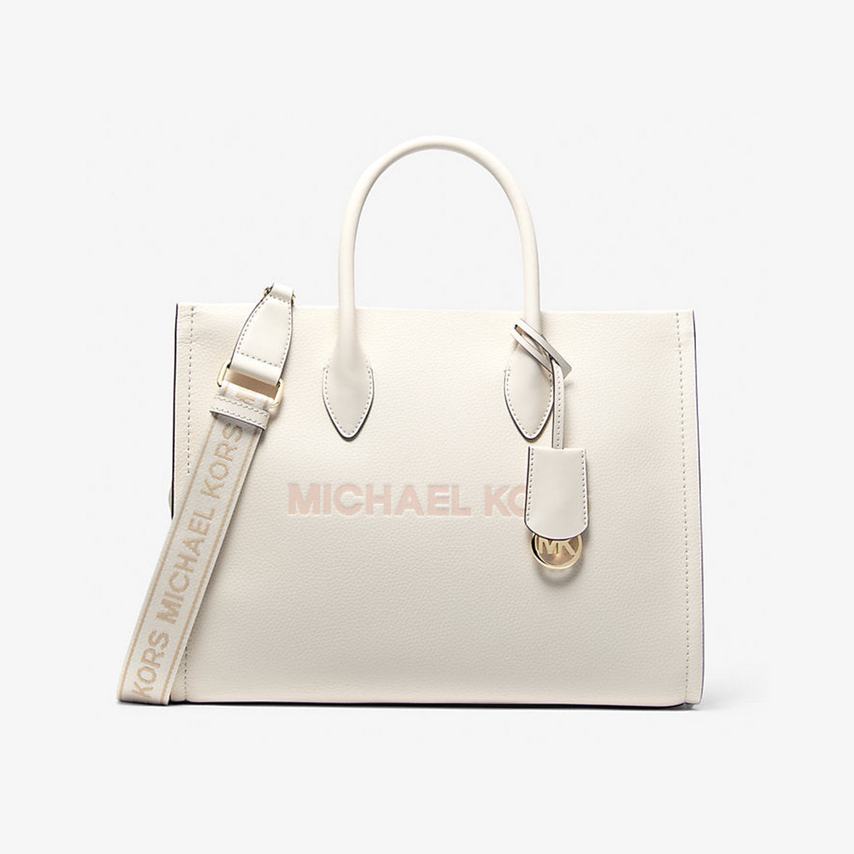 Mirella Medium Pebbled Leather Tote Bag