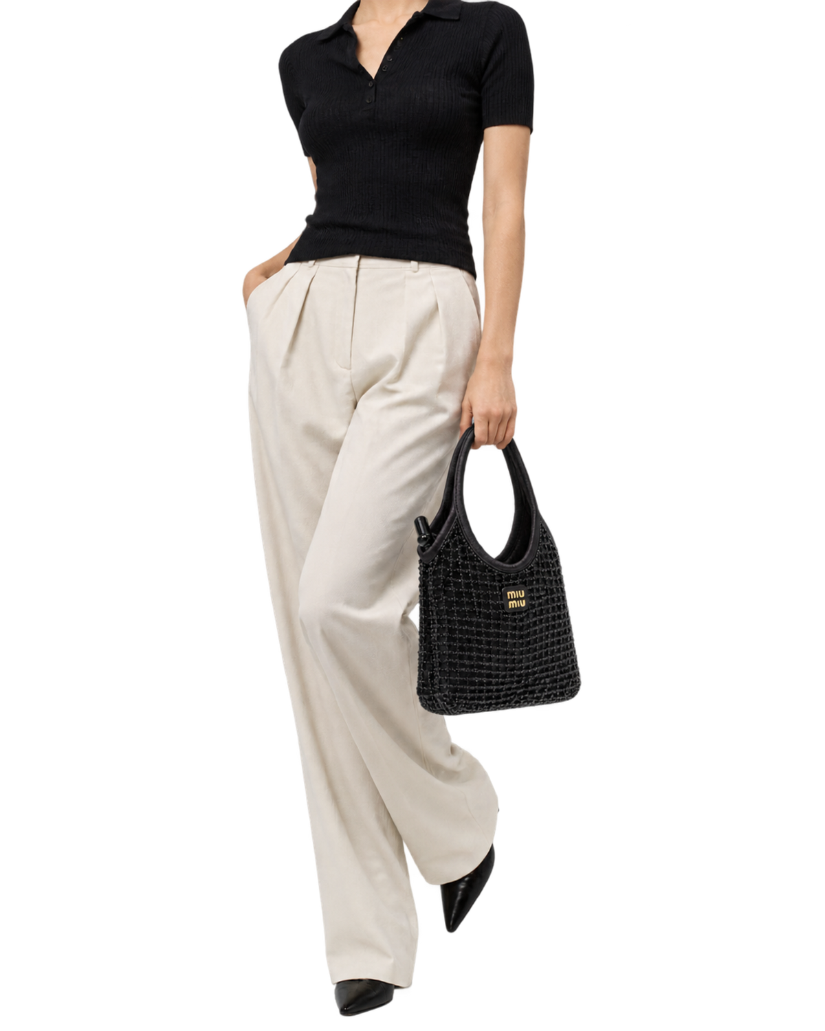 Miu Miu Ivy Beaded Duchesse Bag