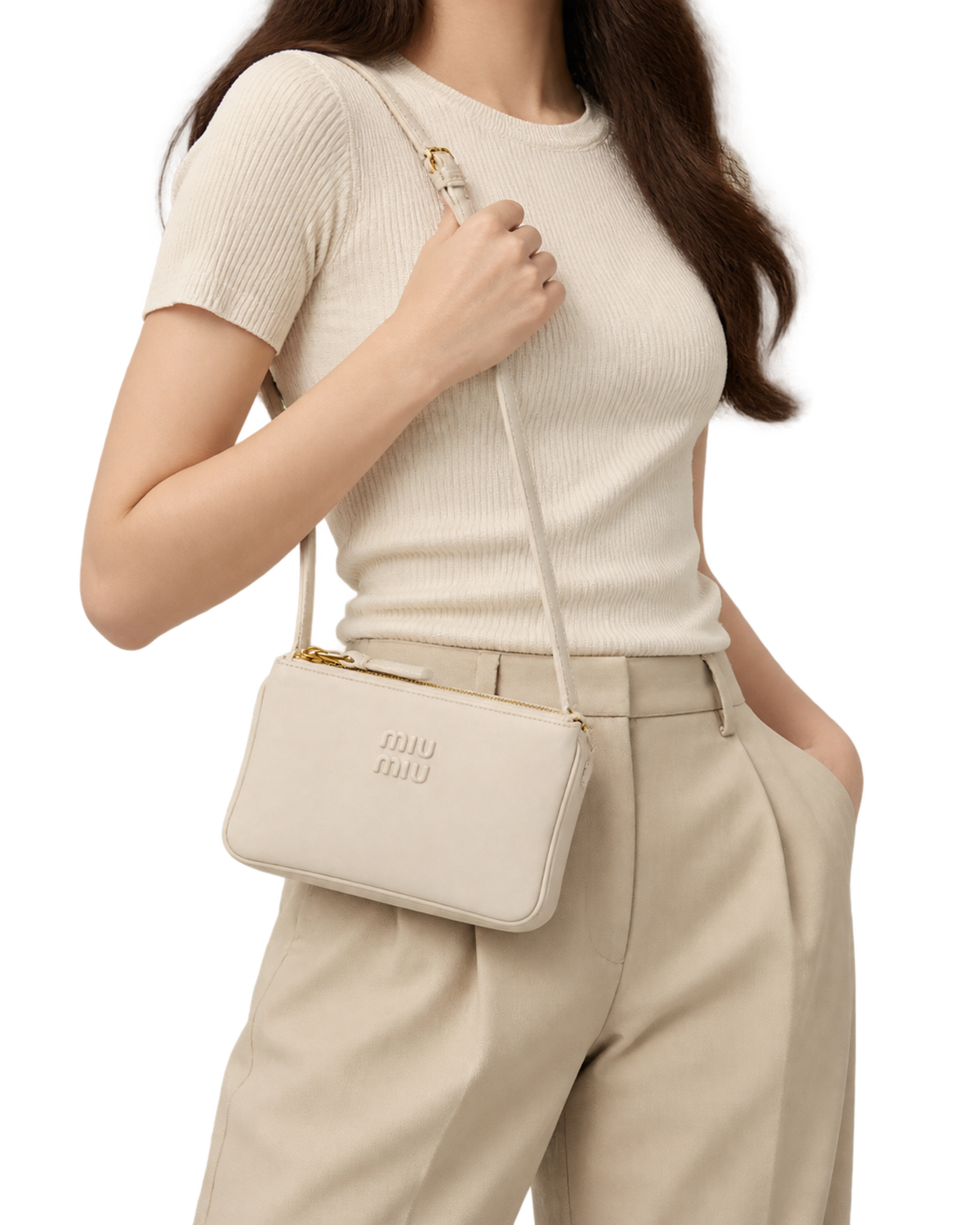 Miu Miu leather pouch