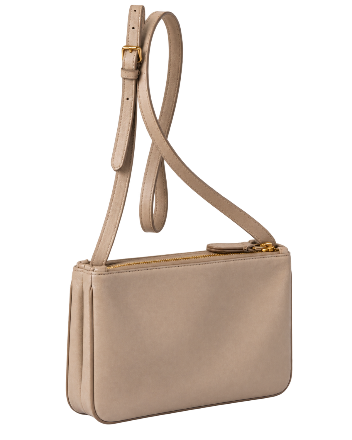 Miu Miu leather pouch with embossed logo