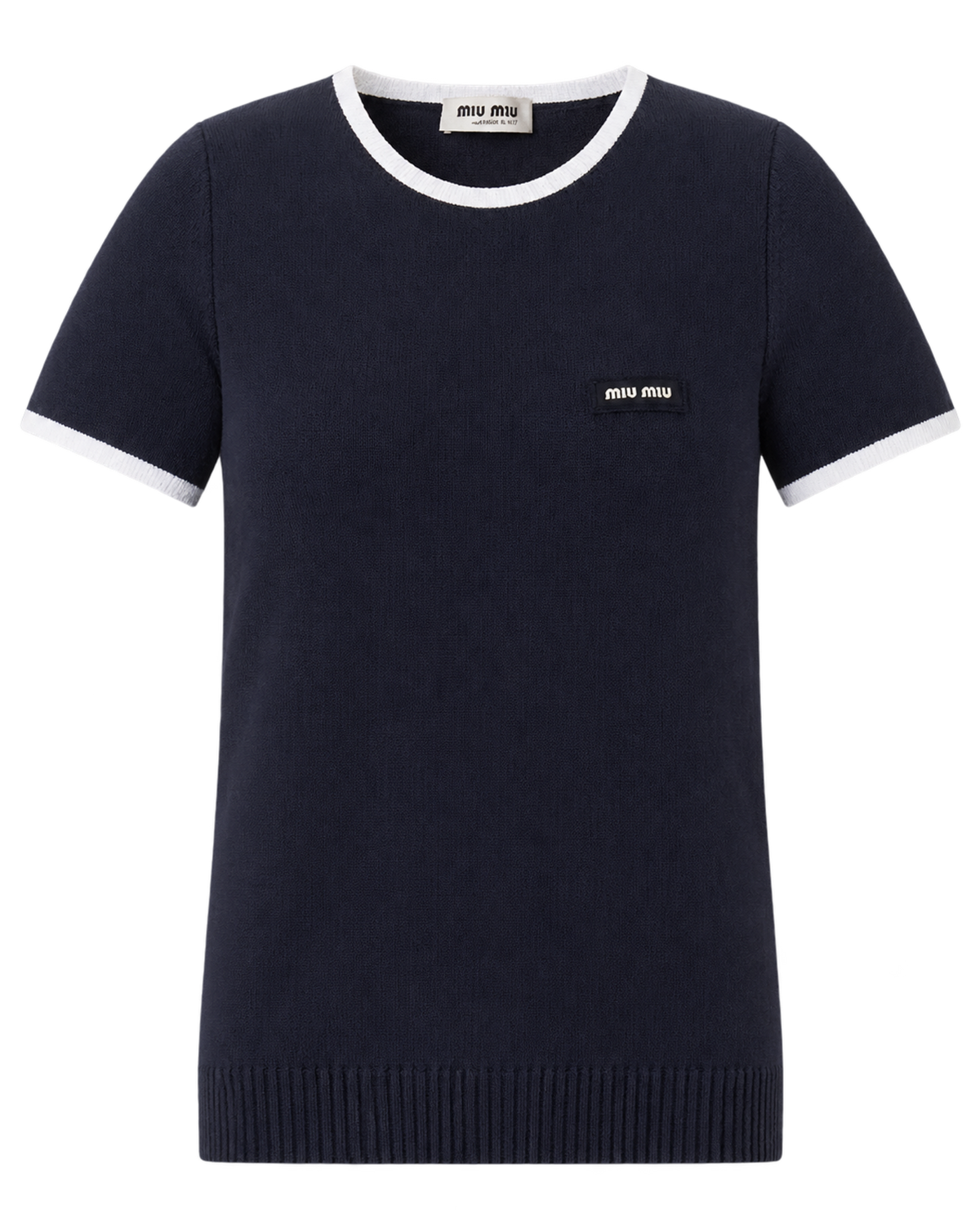Miu Miu Technical Yarn Crew-Neck Sweater