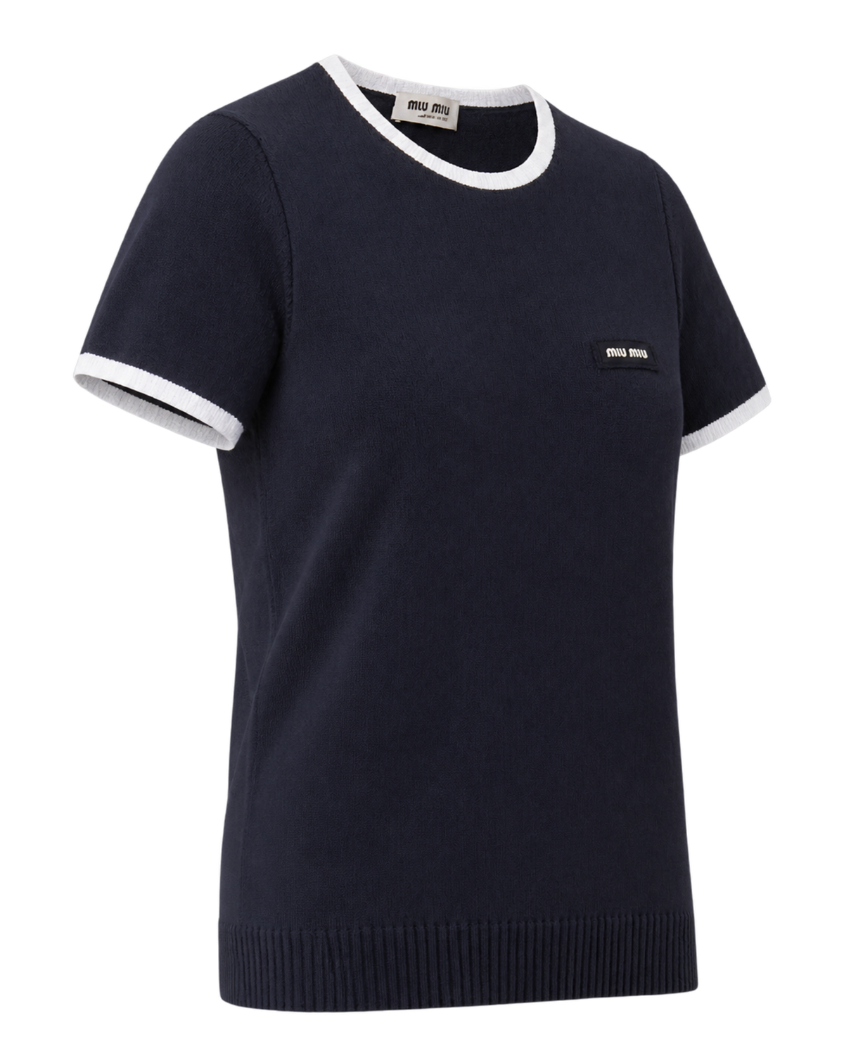 Miu Miu Technical Yarn Crew-Neck Sweater