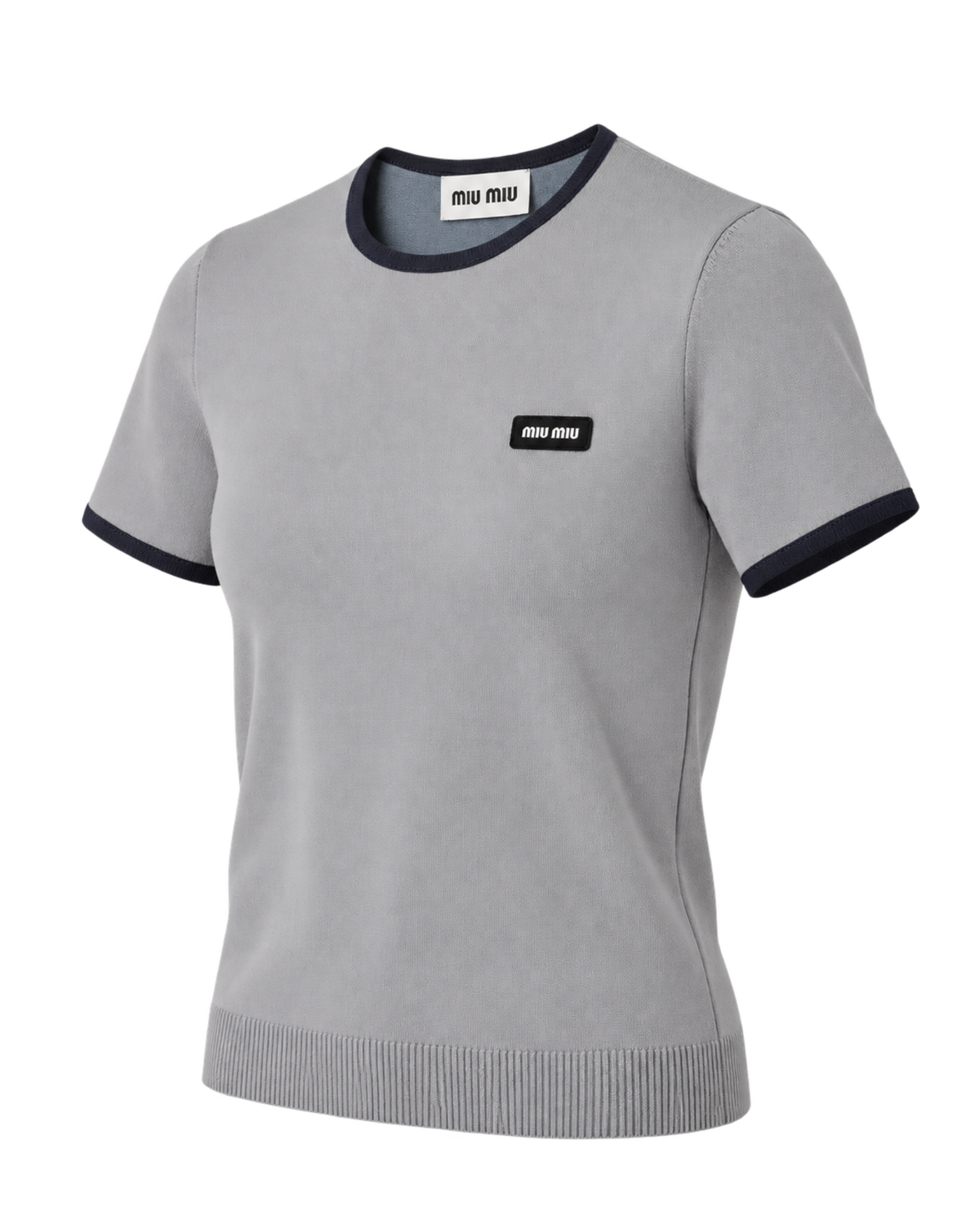 Miu Miu Technical Yarn Crew-Neck Sweater
