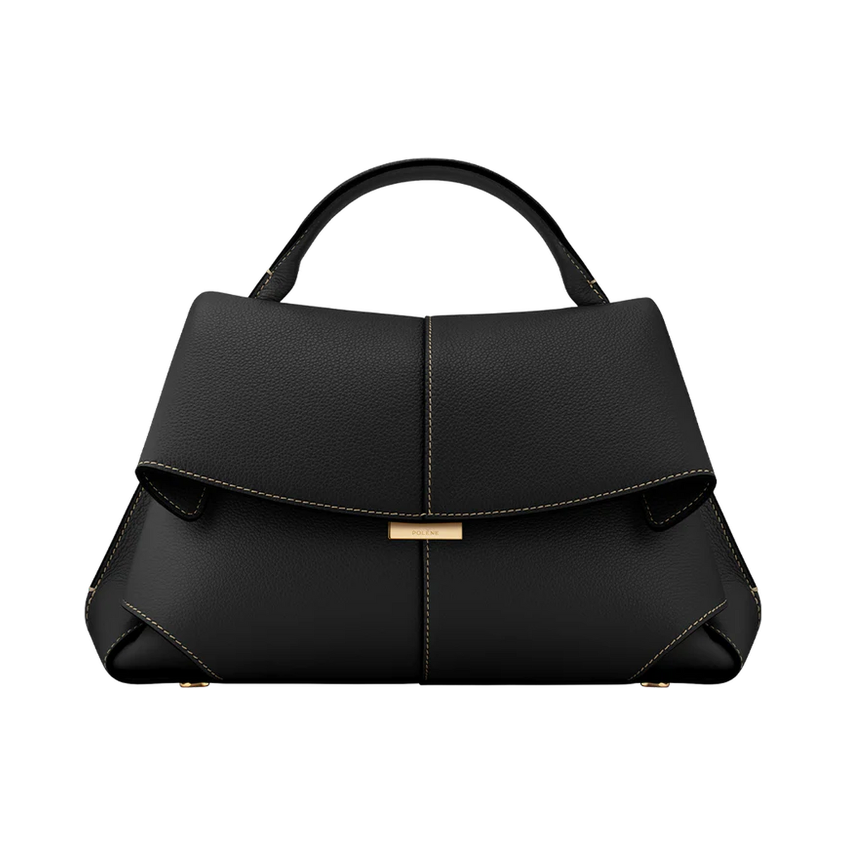 Mokki Edition Textured Black with Ecru Stitching
