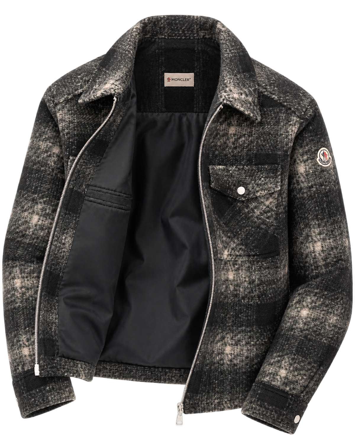 Moncler Gray Polyester Shirt