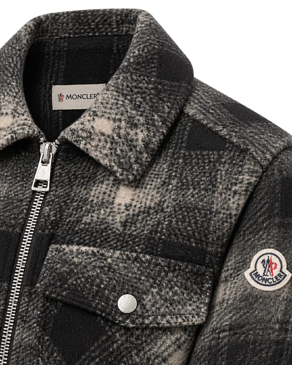 Moncler Gray Polyester Shirt