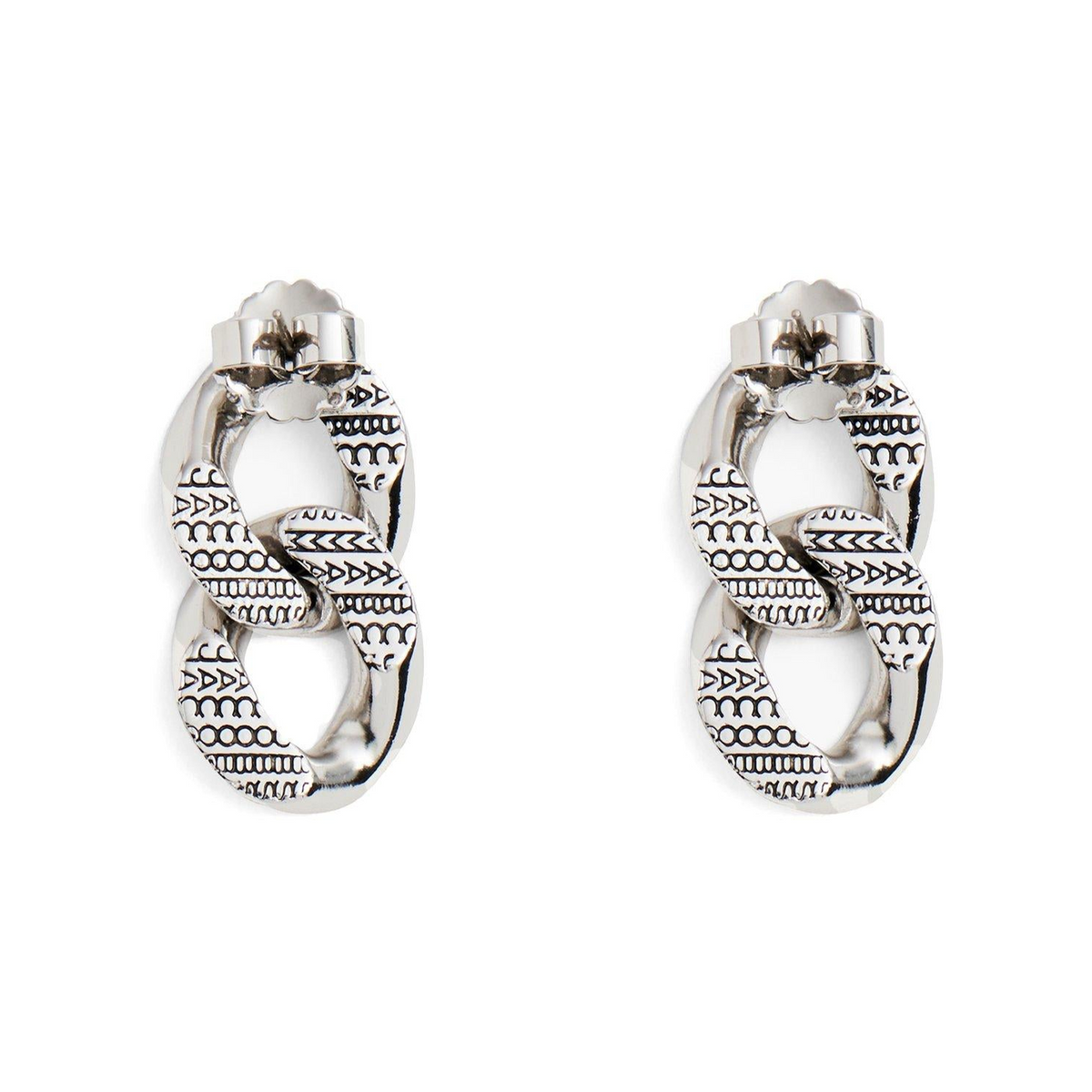 Monogram Chain-Link Earrings