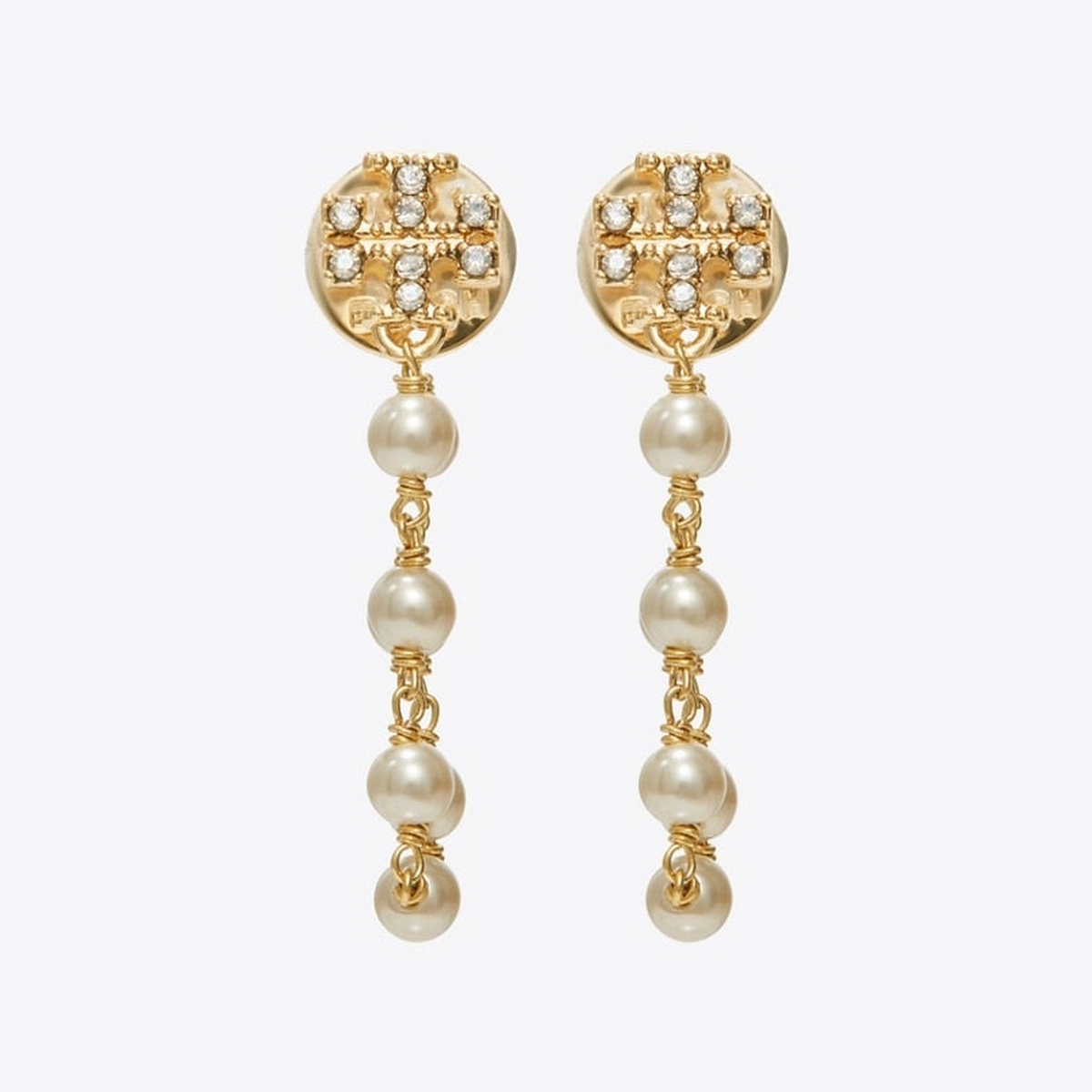 Moondance Pearl and Chain Earrings