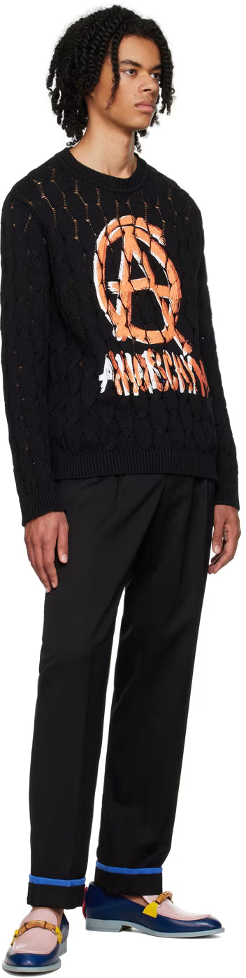 Black Anarchy Sweater