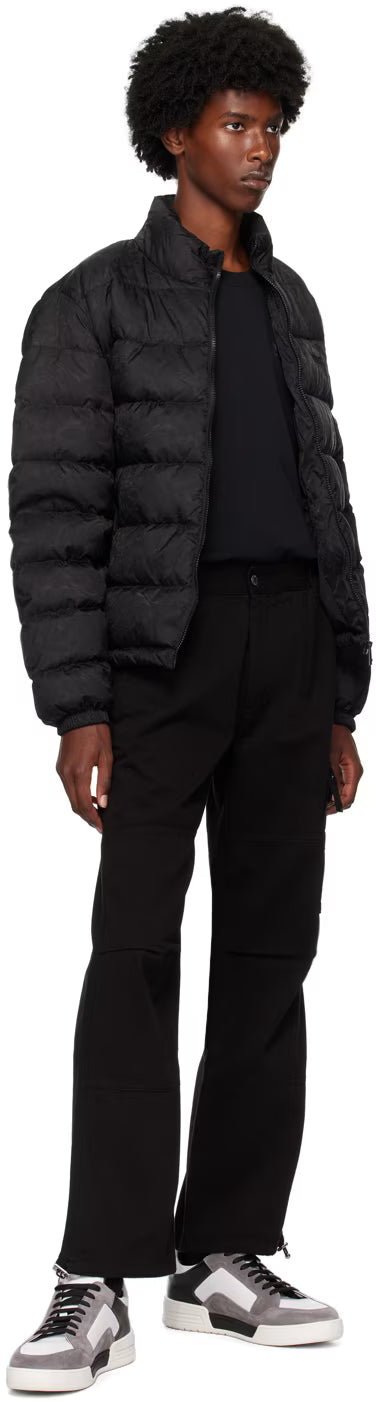 Black Cotton Cargo Pants