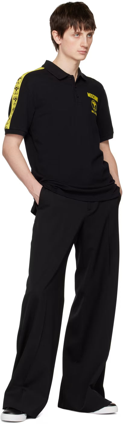Black Double Question Mark Polo