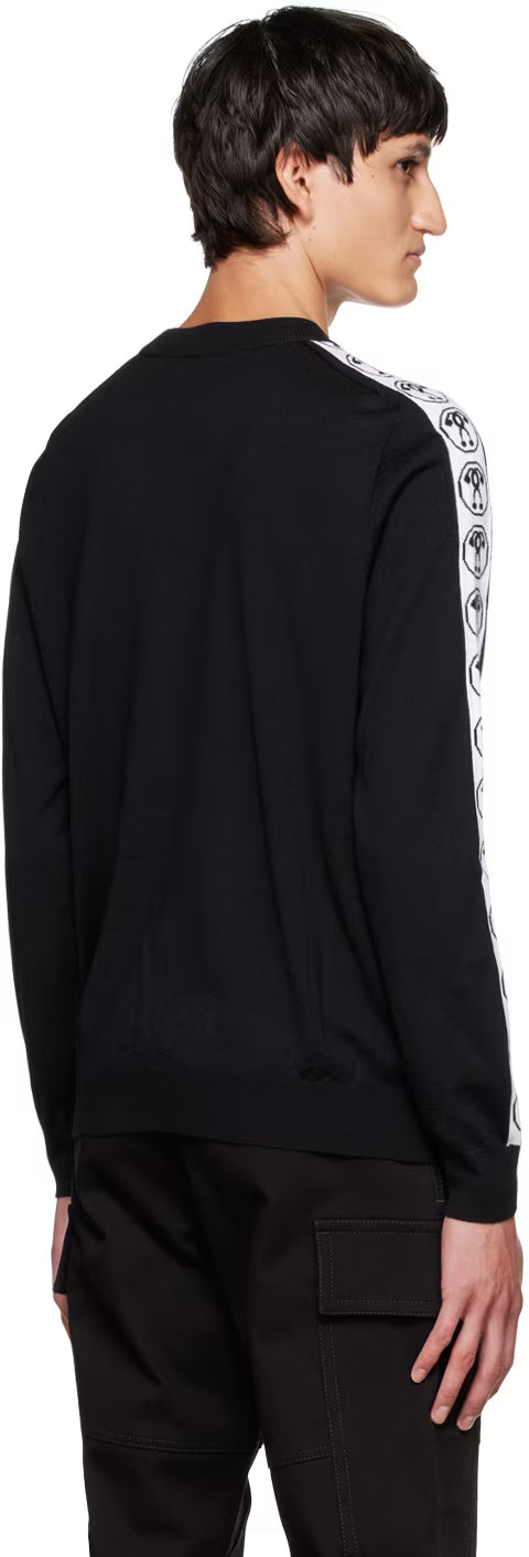 Black Double Question Mark Sweater