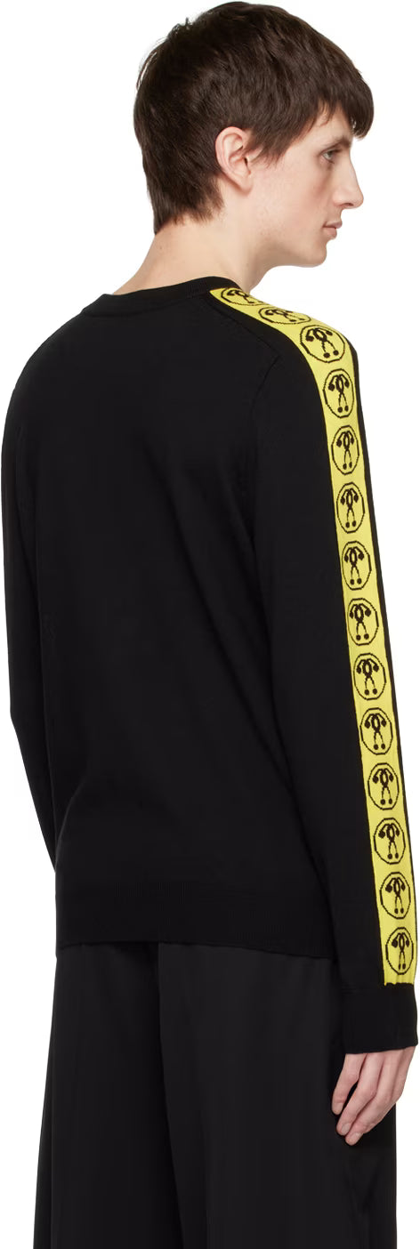 Black Double Question Mark Sweater