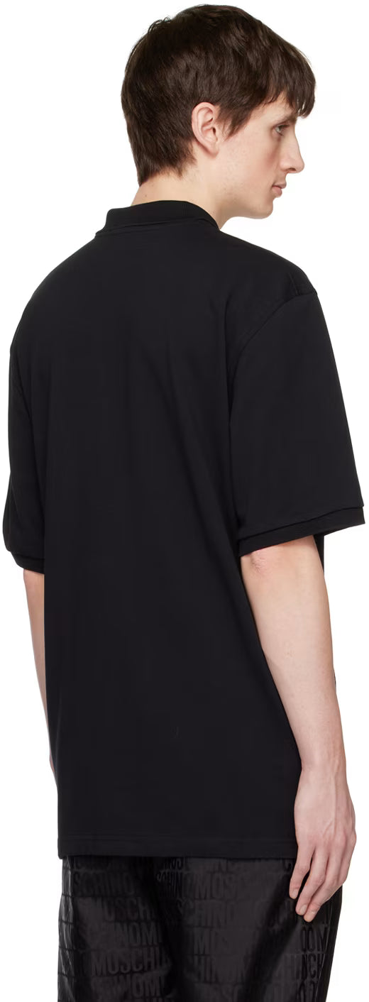 Black Double Smile Polo
