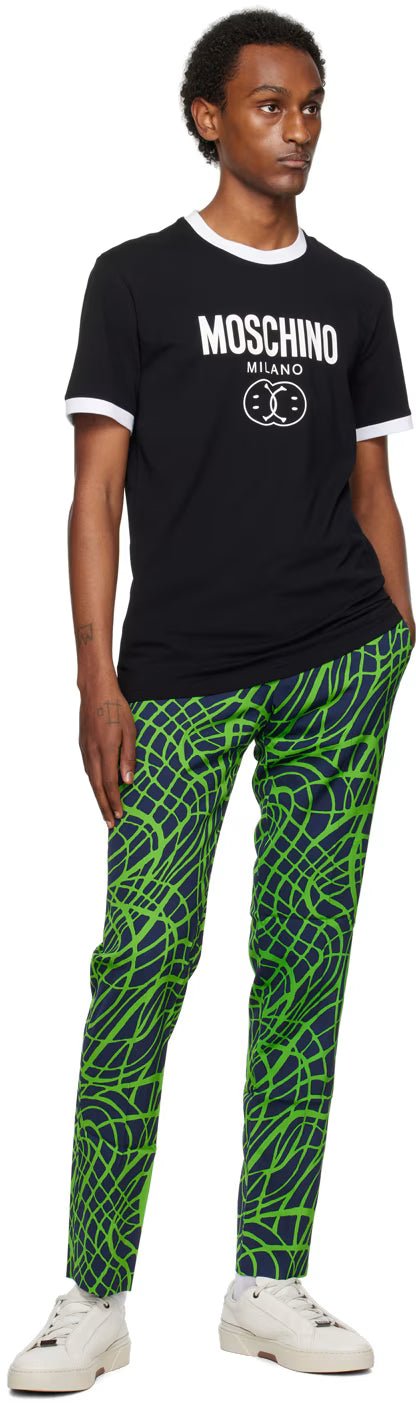 Black Double Smiley T-Shirt