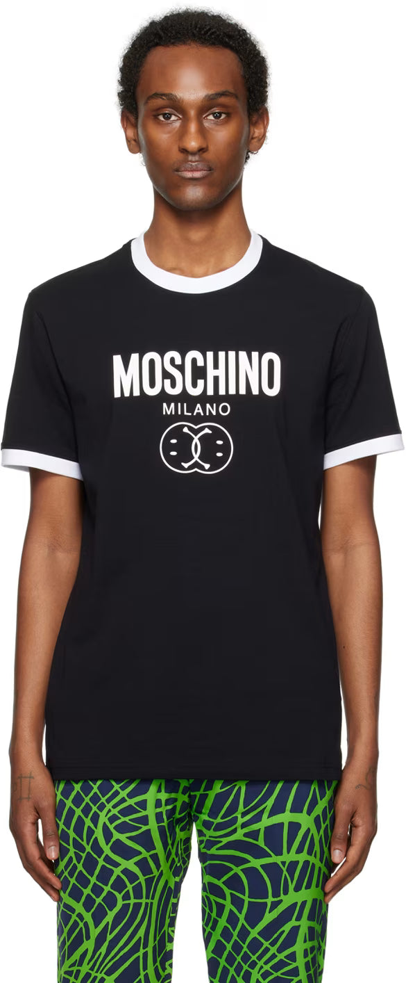 Black Double Smiley T-Shirt
