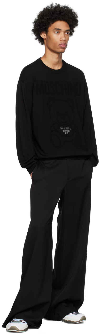 Black Embroidered Sweater