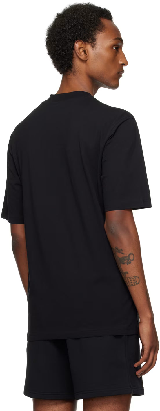 Black Embroidered T-Shirt