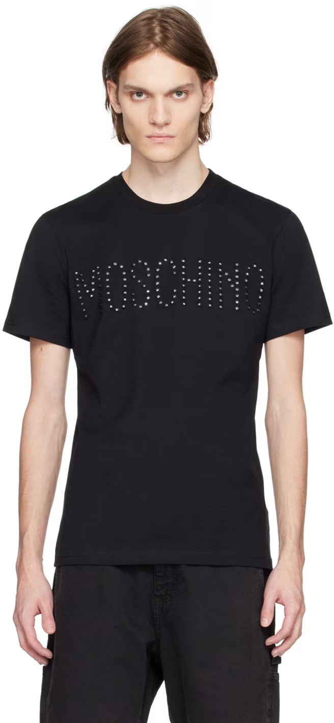 Black Embroidered T-Shirt