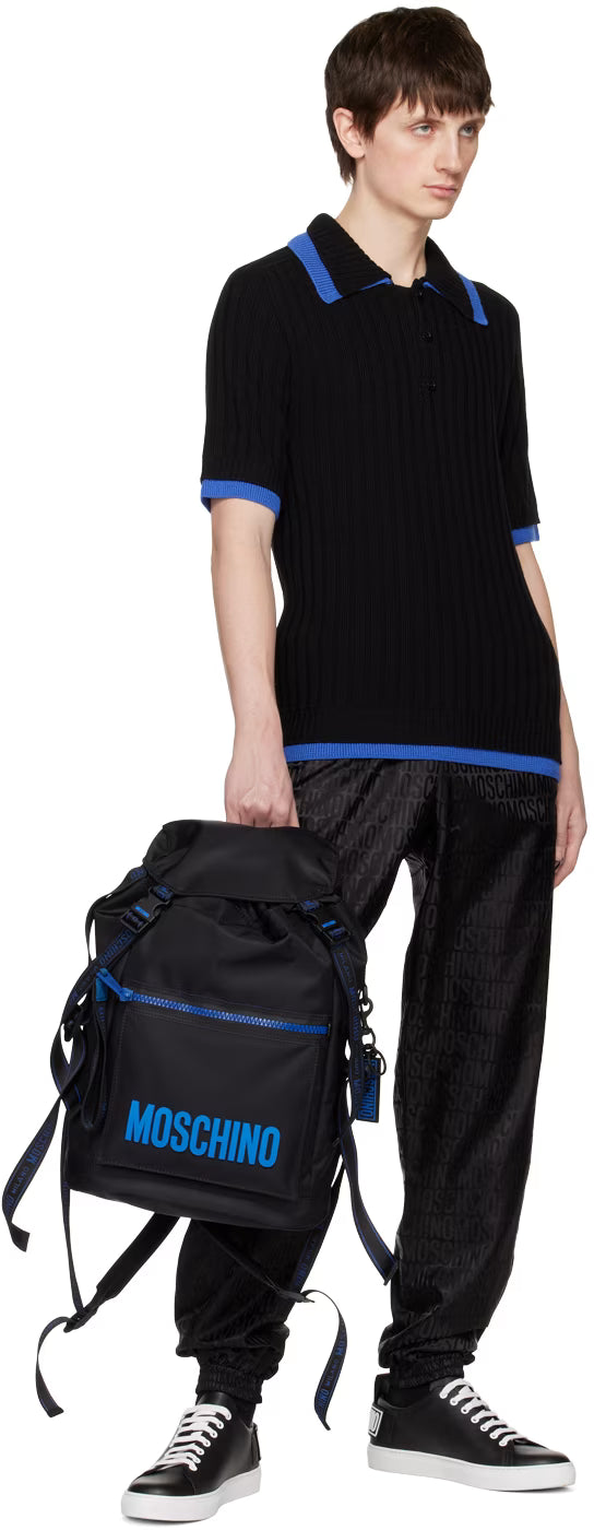 Black Jacquard Trousers