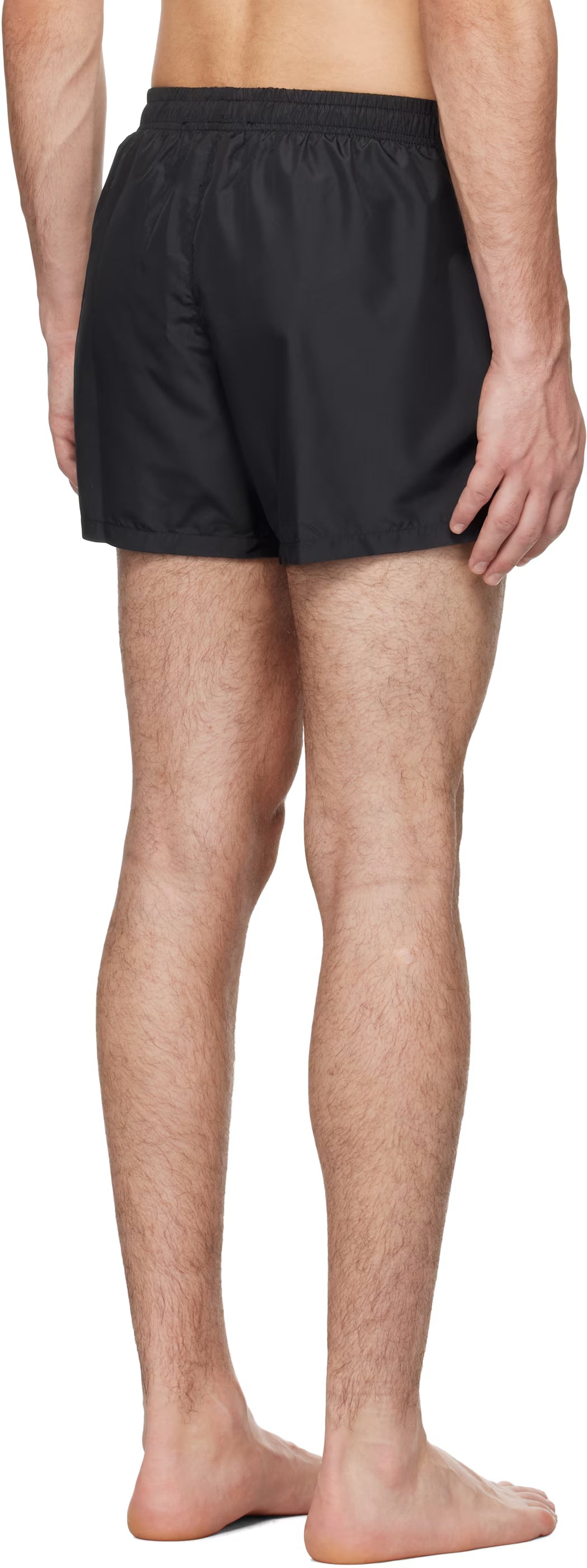 Black Laurel Crown Emblem Swim Shorts