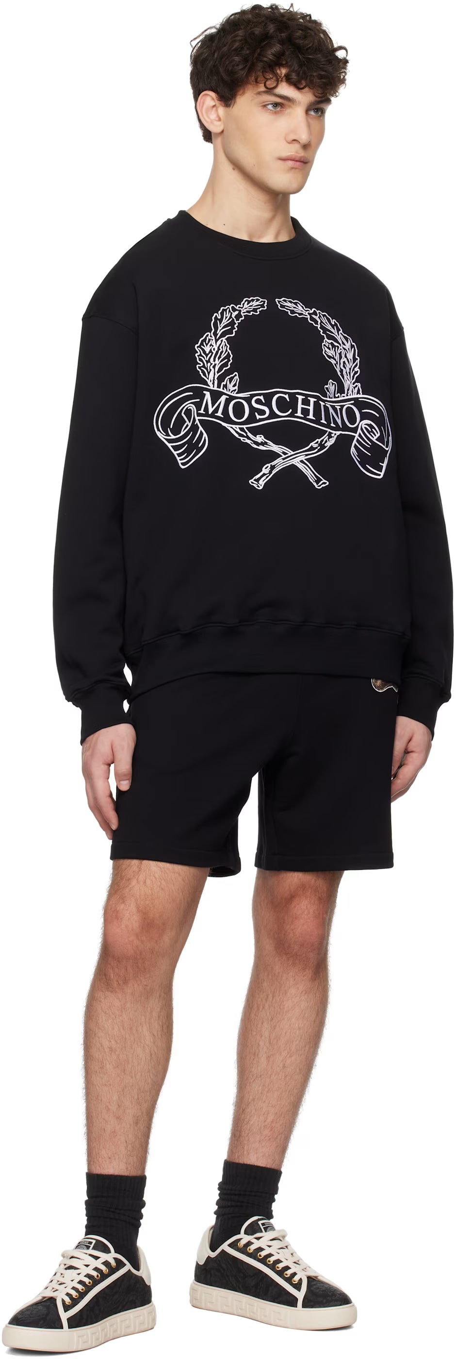 Black Laurel Crown Logo Sweatshirt