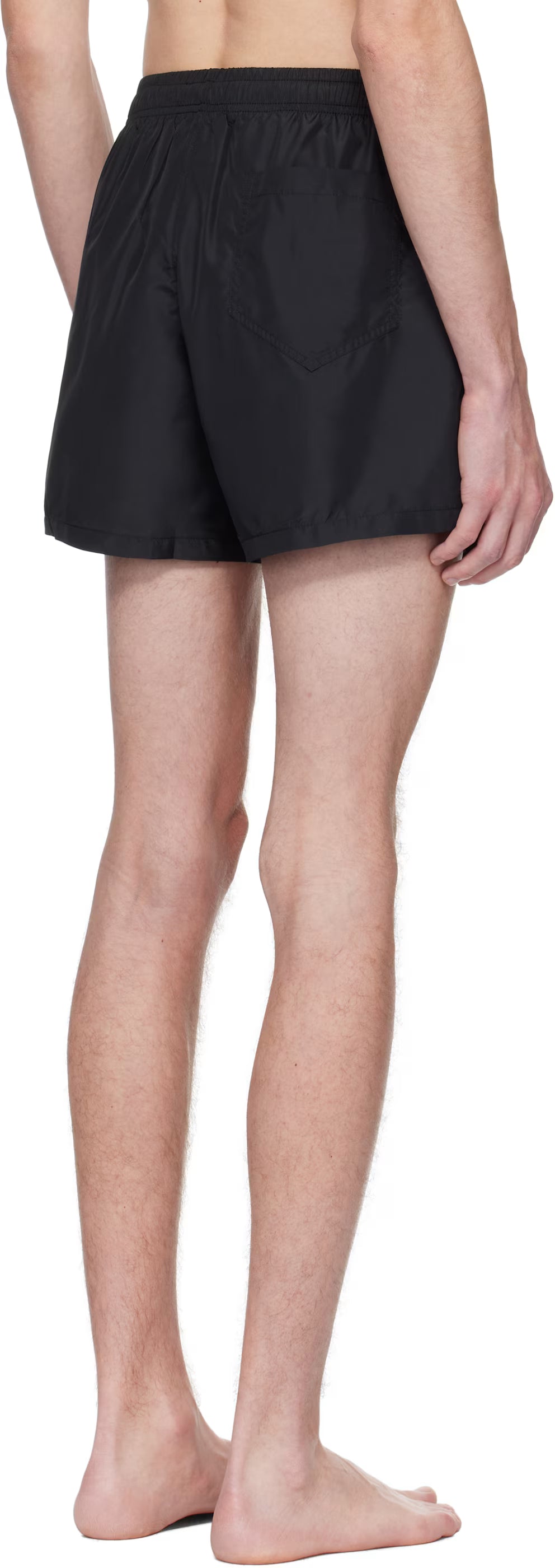 Black Logo Band Swim Shorts
