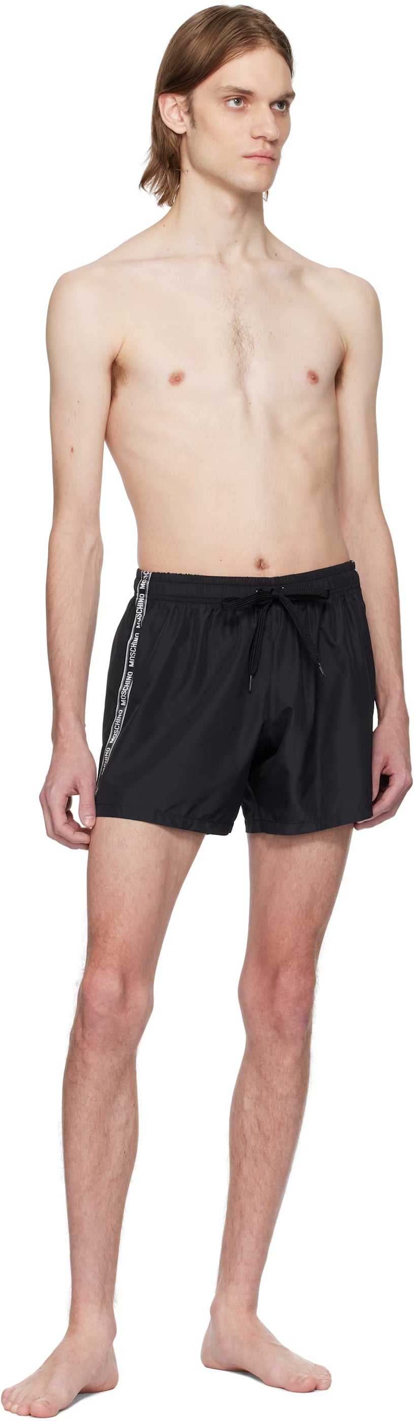 Black Logo Band Swim Shorts