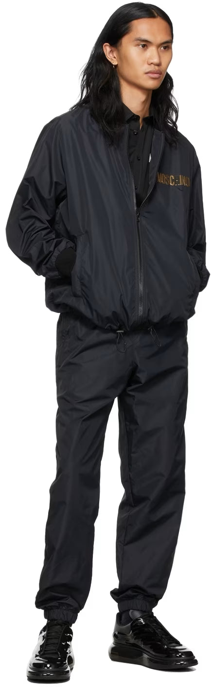Black Logo Track Pants