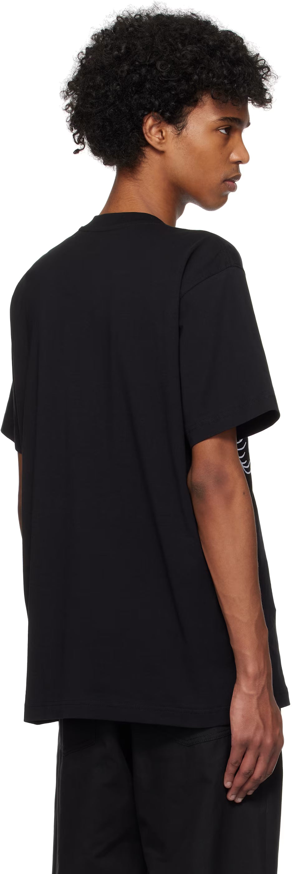 Black Maxi Laurel Crown Embroidery T-shirt