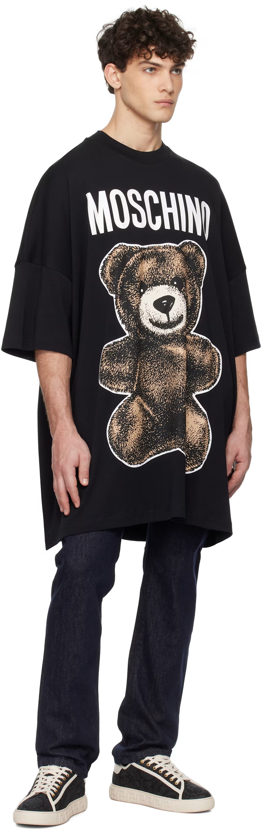 Black Oversized Maxi Teddy Bear T-shirt