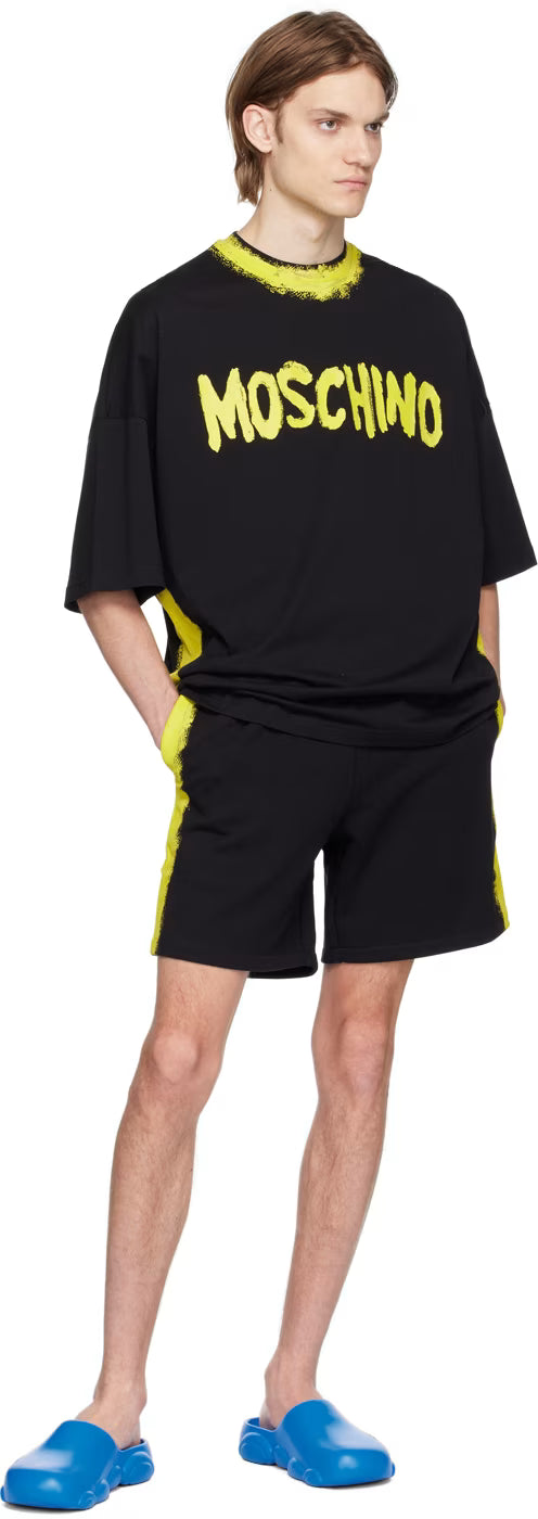 Black Paint Shorts