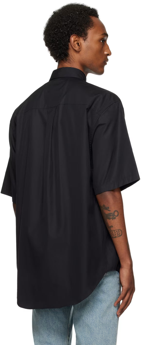 Black Painted Effect Shirt