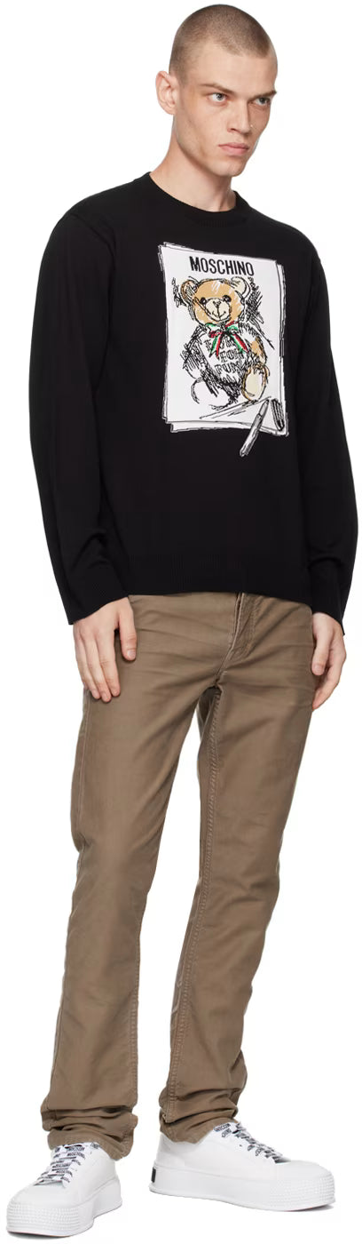 Black Teddy Bear Sweater
