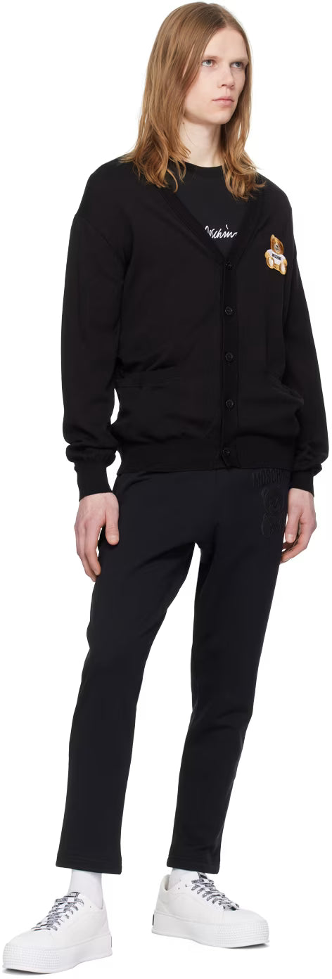 Black Teddy Mesh Sweatpants
