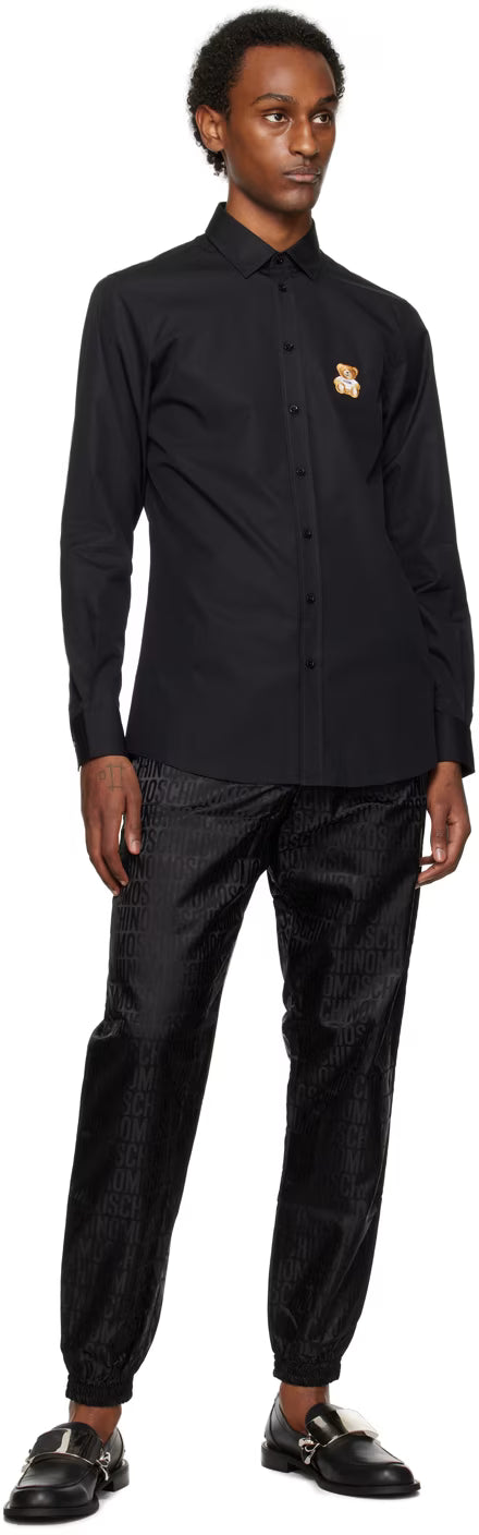 Black Teddy Patch Shirt