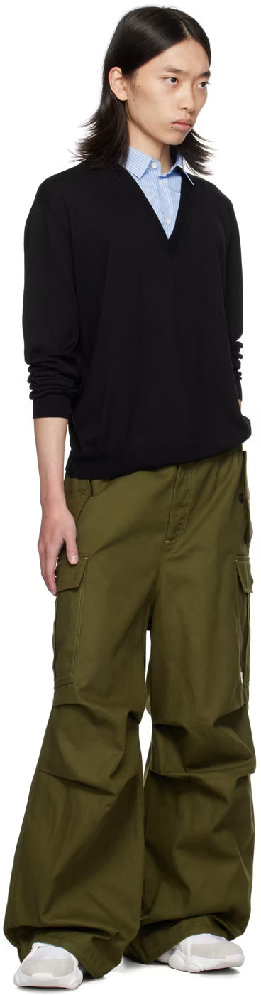 Black Upside Down Logo Sweater