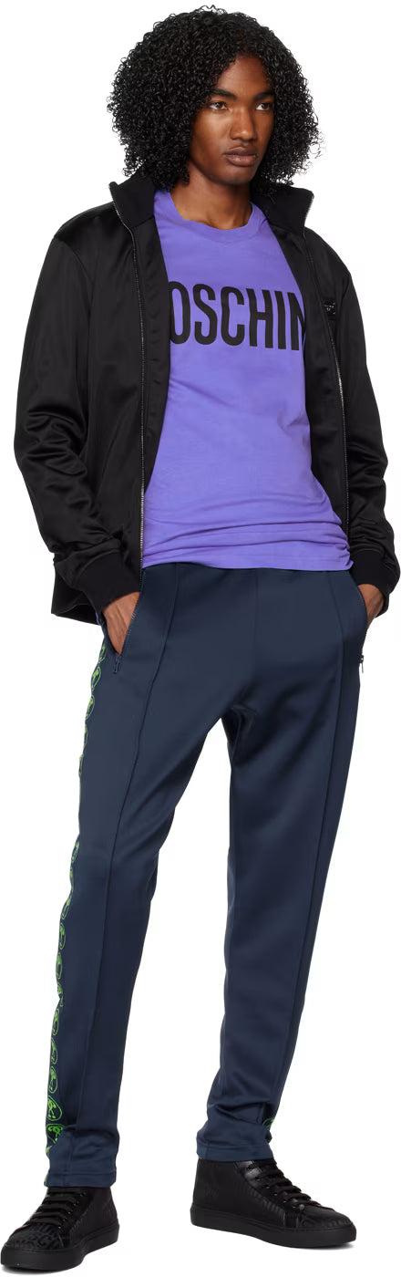 Blue Double Question Mark Track Pants