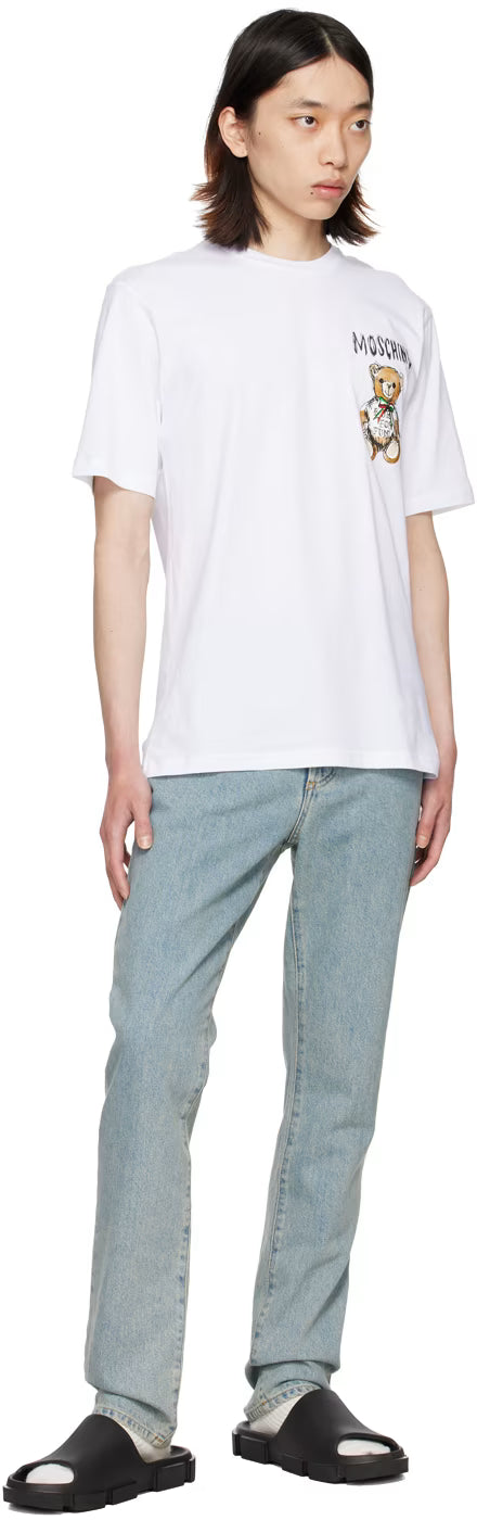 Blue Five-Pocket Jeans