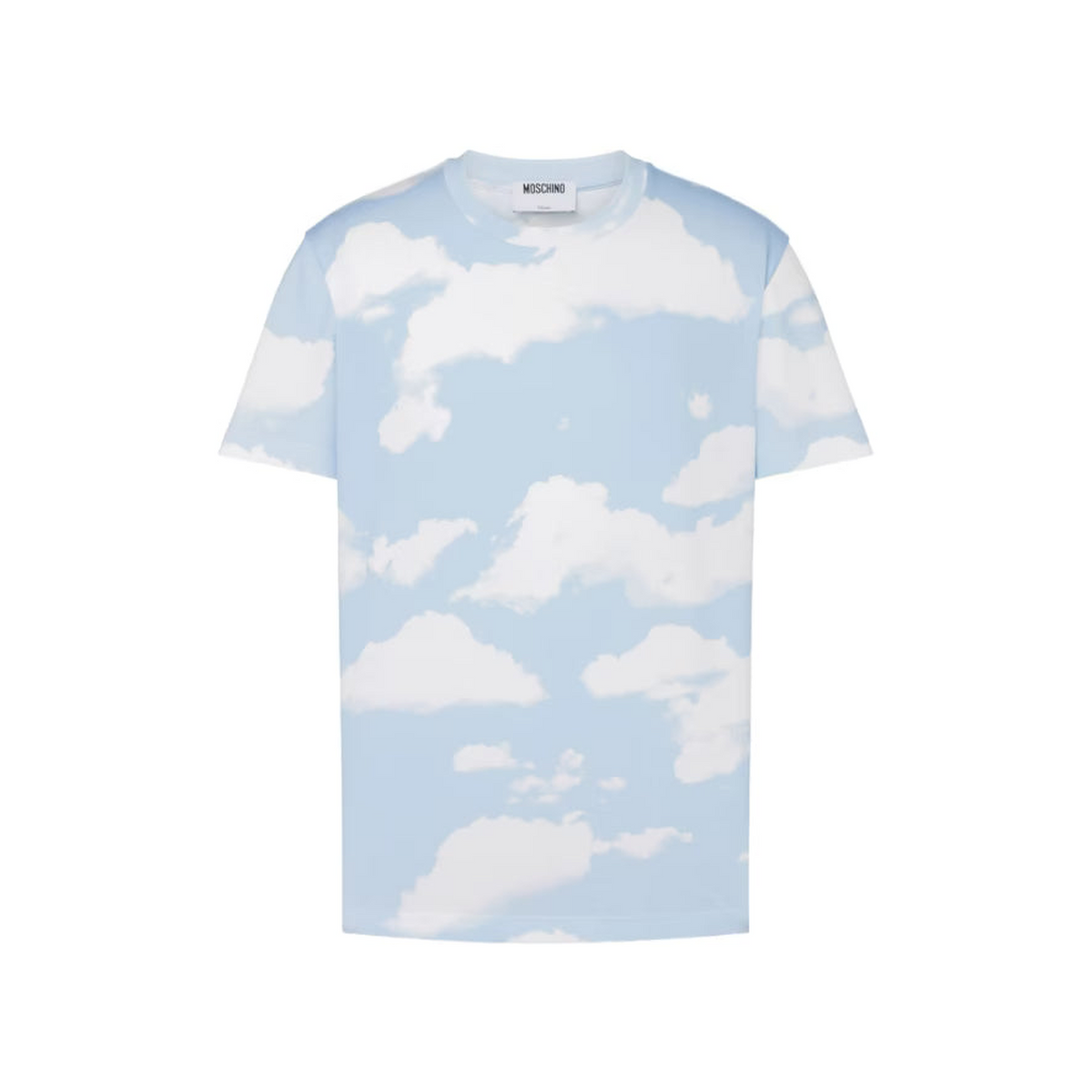 Moschino Cloud Pattern Crew Neck T-shirt