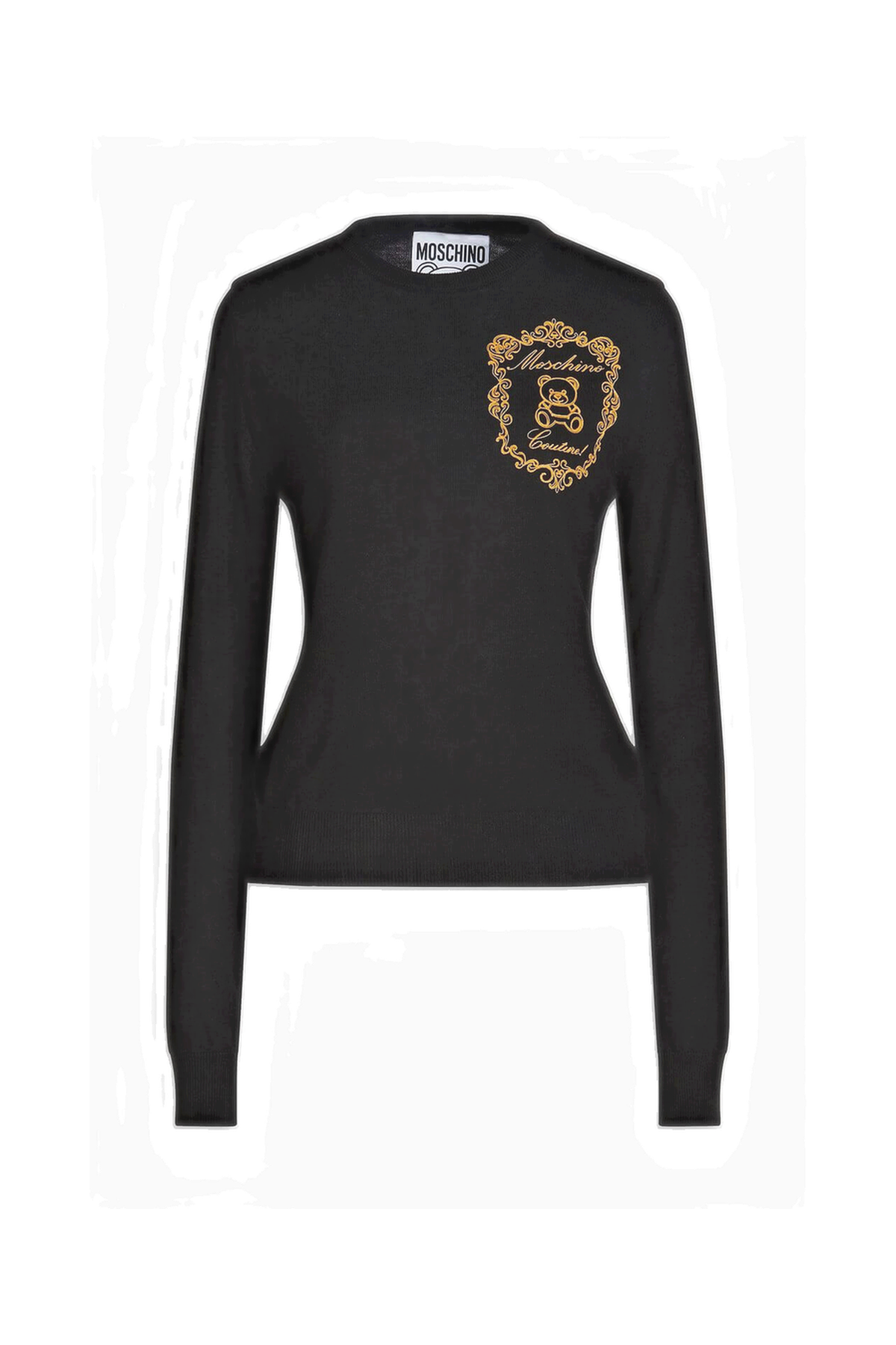 MOSCHINO Embroidered wool sweater
