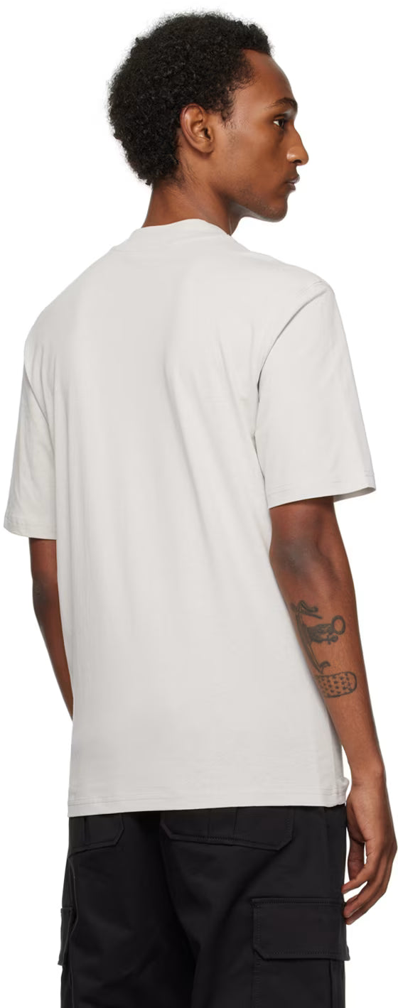 Gray Embroidered T-Shirt