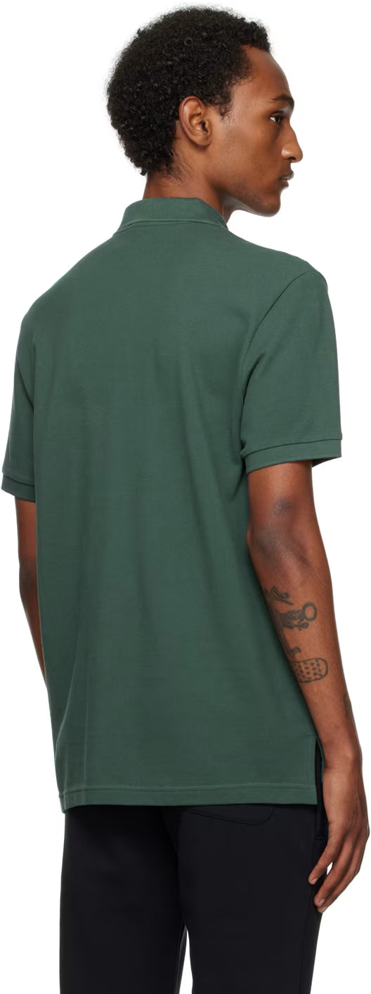 Green Embroidered Polo