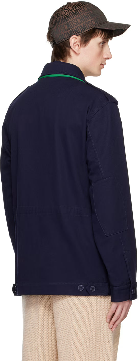 Navy Flap Pocket Jacket