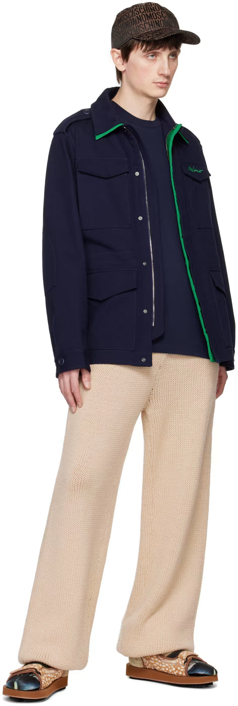 Navy Flap Pocket Jacket